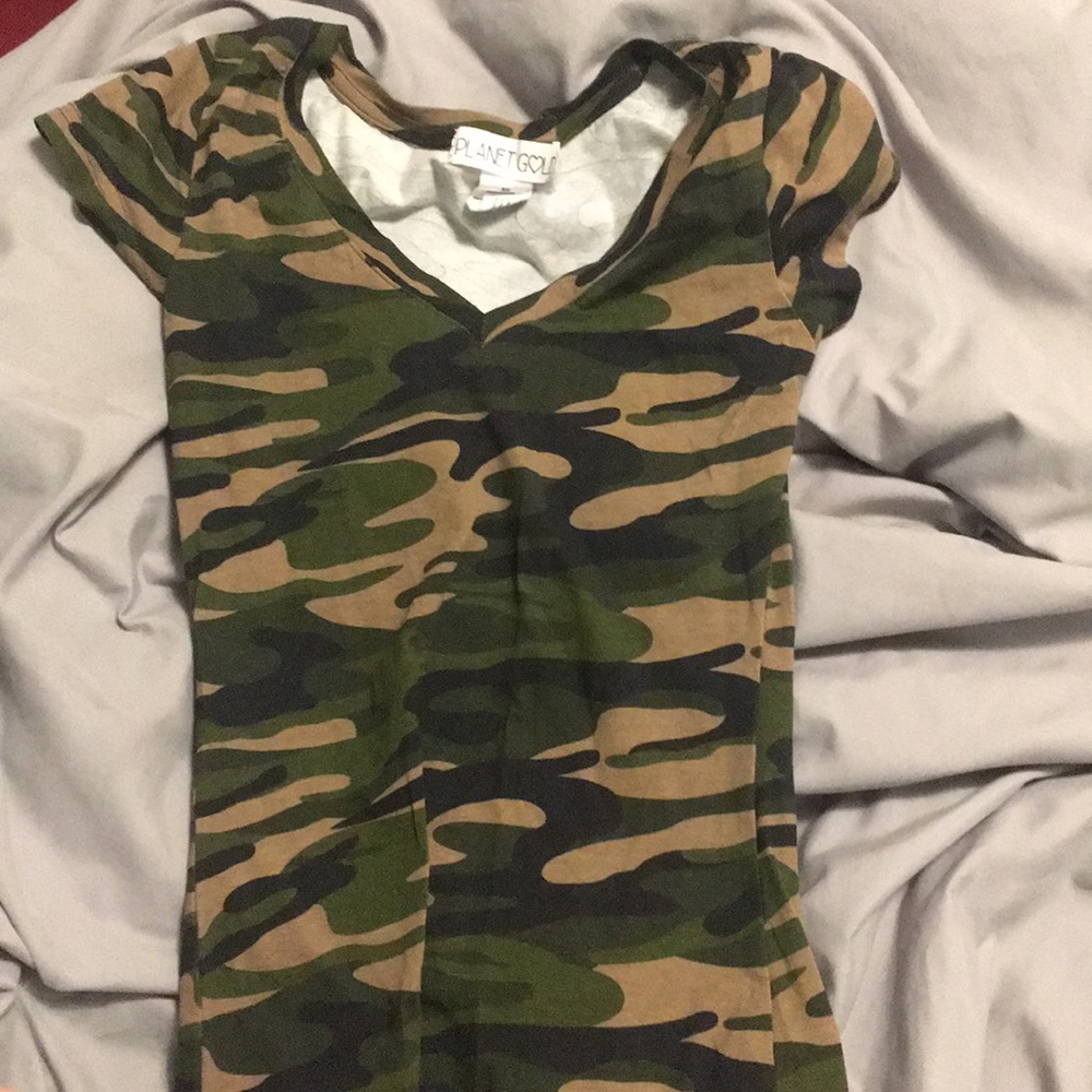 Camo print t-shirt